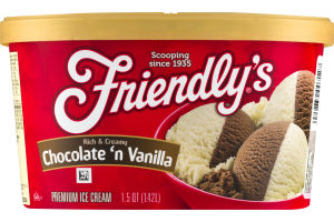 Friendly's Premium Ice Cream Chocolate 'n Vanilla