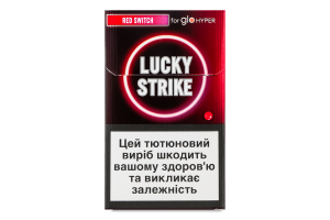 Изделие табакосодержащее для электрического нагревания с фильтром Lucky Strike Red switch 20шт