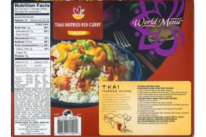 Ahold World Menu Thai Inspired Red Curry Chicken