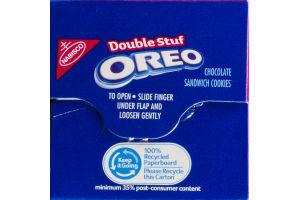 Oreo Double Stuf Chocolate Sandwich Cookies