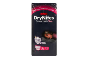 Трусики-подгузники для девочек от 13лет ночные 48-60кг Teen DryNites Huggies 9шт