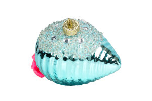 Прикраса ялинкова Краб у мушлі скло 833735