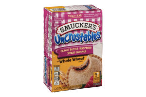 Smucker's Uncrustables Spread Sandwiches Peanut Butter & Raspberry - 4 CT