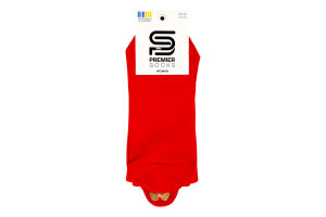 Шкарпетки жіночі з вишивкою Бантик з язичком занижені р.23-25 Premier Socks