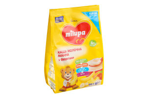 Каша молочная для детей от 6мес сухая манная с фруктами Milupa м/у 210г