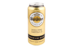 Пиво 500мл 4.8% світле пастеризоване Premium Warsteiner з/б