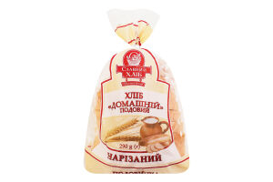 Хліб половинка в нарізці подовий Домашній Славний хліб м/у 290г