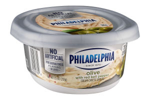 Philadelphia Cream Cheese Spread Olive with Red Bell Pepper