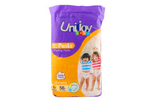 Трусики-подгузники для детей 9-14кг L Soft Baby Unijoy 56шт