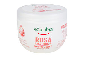 Баттер для тіла Equilibra гіалуроновий з трояндою