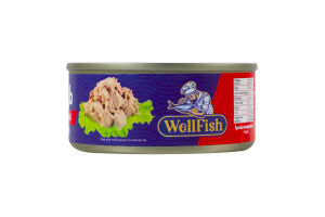 Тунець подрібнений в олії WellFish з/б 160г