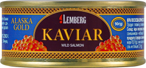 Икра горбуши лососевая зернистая Lemberg 1c ж/б 90г