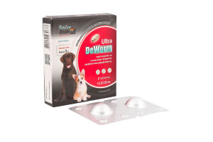 Препарат антигельмінтний д/собак від 5кг VetLine DeWorm Ultra 2таблетки AnimAll