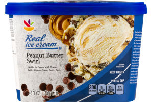 Ahold Real Ice Cream Peanut Butter Swirl
