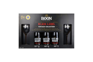 Н-р Boon Пиво Black Label Vinta 3x0,75л+2келихи
