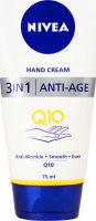 Крем для рук 3в1 Антивозрастной Q10 Nivea 75мл
