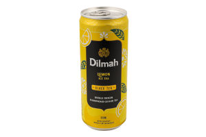 Чай холодний чорний з смаком лимону 330мл ж/б Dilmah