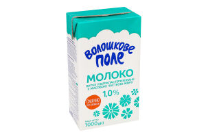 Молоко ультрапастеризоване 1% 1кг т/брік Волошкове поле