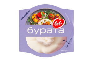 Сир 50% м'який підплавлений Бурата в розсолі Lel' ст 230г