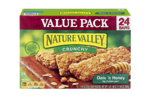 Nature Valley Crunchy Granola Bars Oats 'n Honey Value Pack - 12 CT
