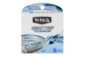 Schick Quattro Titanium Refill Cartridges - 8 CT