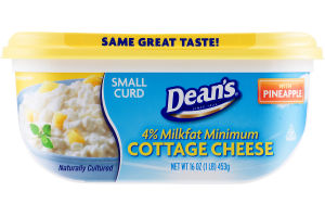 Dean's Cottage Cheese Small Curd With Pineapple