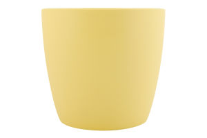 Горщик квіт. Don-Plast AGA MAT 14 см жовтий DA 14 MAT И347 (Польща)