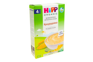 Каша безмолочна для дітей від 4міс Кукурудзяна Organic Hipp к/у 200г