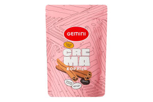 Кофе натуральный жареный молотый Корица Crema Gemini д/п 100г