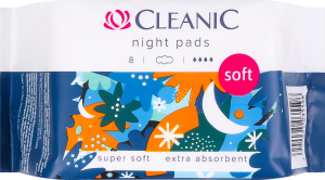 Прокладки гігієнічні Soft Night Cleanic 8шт