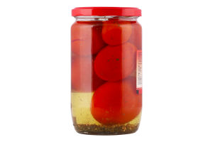 Томаты маринованные пастеризованные По-херсонски Хуторок 1с с/б 680г