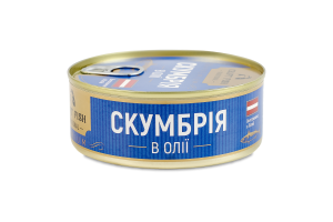 Скумбрія в олії стерилізована Premium Craft Fish з/б 240г
