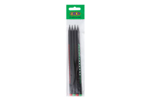 Карандаш графитовый HB №ZB.2321 Black decor ZiBi 1шт