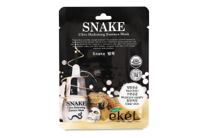 Маска д/обличчя Ефект ботоксу з екстрактом зміїної отрути тканинна 25мл Екель