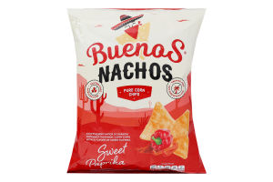 Чипси кукурудзяні зі смаком солодкої паприки Nachos Buenos м/у 90г