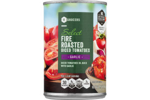 SE Grocers Select Diced Tomatoes Fire Roasted Garlic