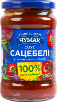 Соус с кусочками овощей пастеризованный Сацебели Чумак с/б 300г