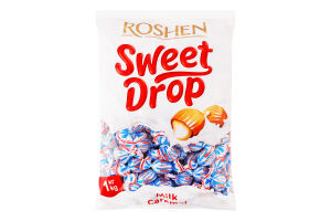 Карамель з молочною начинкою Молочна крапелька Roshen м/у 1кг