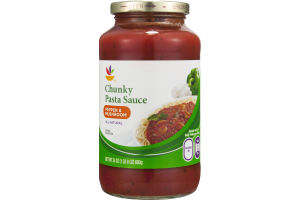 Ahold Chunky Pasta Sauce Pepper & Mushroom