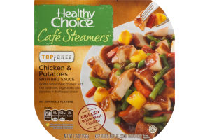 Healthy Choice Cafe Steamers Top Chef Chicken & Potatoes with BBQ Sauce
