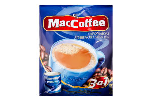 Напиток кофейный растворимый с ароматом сгущенного молока 3в1 MacCoffee м/у 18г