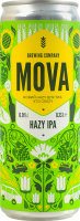 Пиво 0.33л 6% світле нефільтроване непастеризоване Hazy IPA Mova з/б