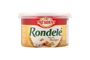Сир Rondele з дордонським горіхом 70% 125г President