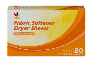 Ahold Fabric Softener Dryer Sheets Outdoor Scent - 80 CT
