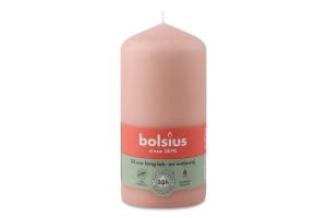 Свіча Bolsius 120/58 рожева 33 год. арт. 103614397004