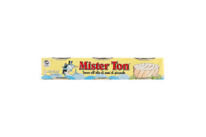Тунец в подсолнечном масле Mister Ton к/у 3х80г