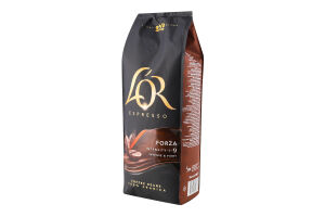 Кофе натуральный жареный в зернах Forza Espresso L'OR м/у 1кг
