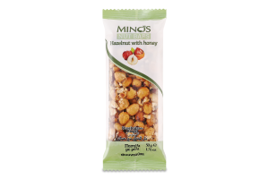 Батончик из фундука и меда Minos м/у 50г