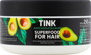 Маска д/волосся Авокадо-Колаген д/надання об"єму 250мл Тінк