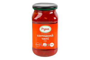 Соус стерилизованный Сладкий чили Руна с/б 490г